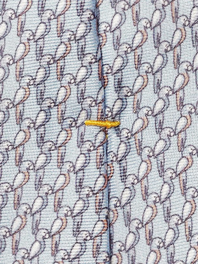 Eton Parrot Print Silk Tie 4