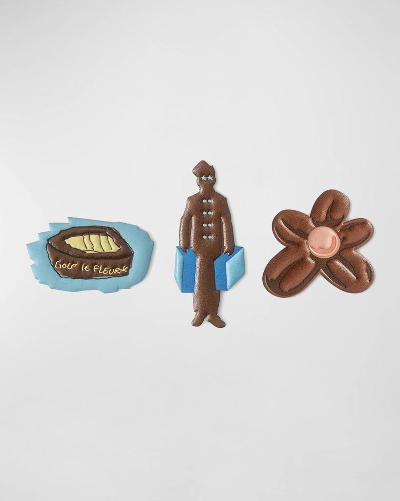GOLF le FLEUR* Globe-Trotter Leather Stickers, Set of 3