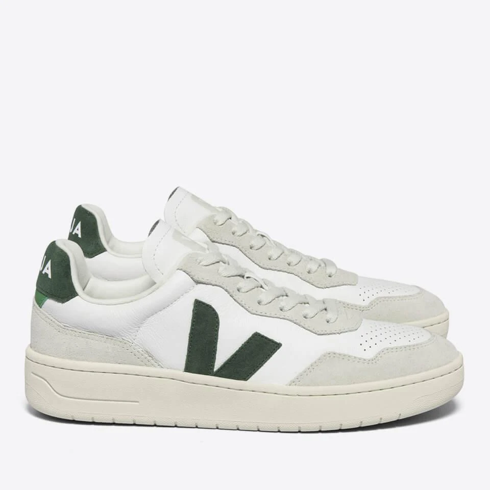 Veja VEJA MEN'S V-90 BASTILLE LEATHER AND SUEDE TRAINERS 1
