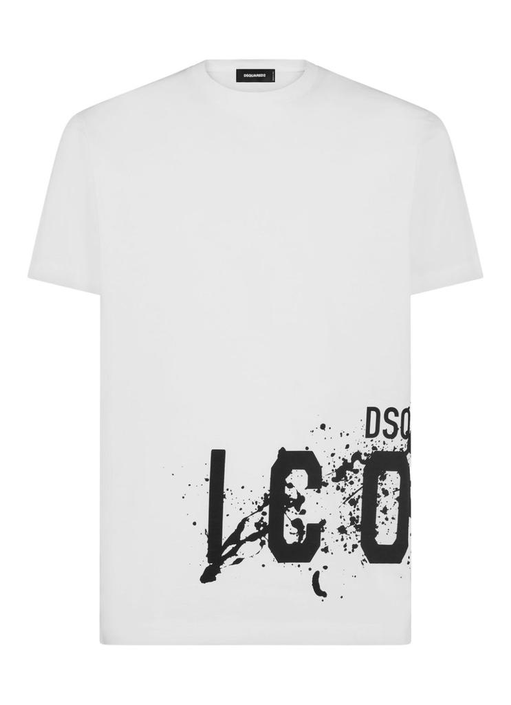 DSQUARED2 Icon splash Cool Fit Tee Tシャツ 半袖 S79GC0086 DSQUARED2 Icon Splash Cool Fit Tee - BeyondStyle