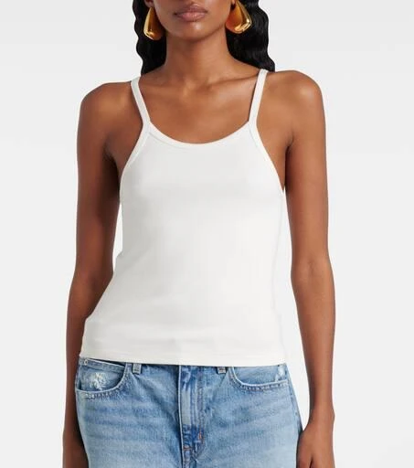 SLVRLAKE Ribbed-knit cotton jersey tank top 6