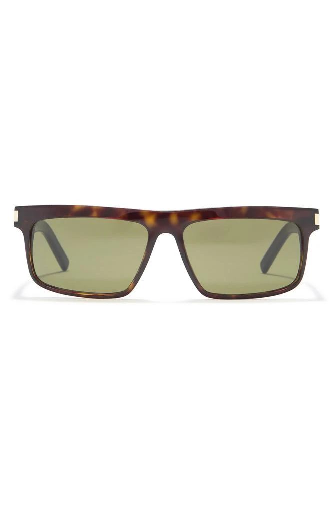 Yves Saint Laurent 57mm Rectangle Sunglasses 1