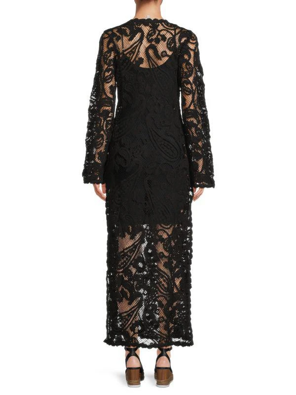 Hemant & Nandita Paisley Lace Maxi Shift Dress 2