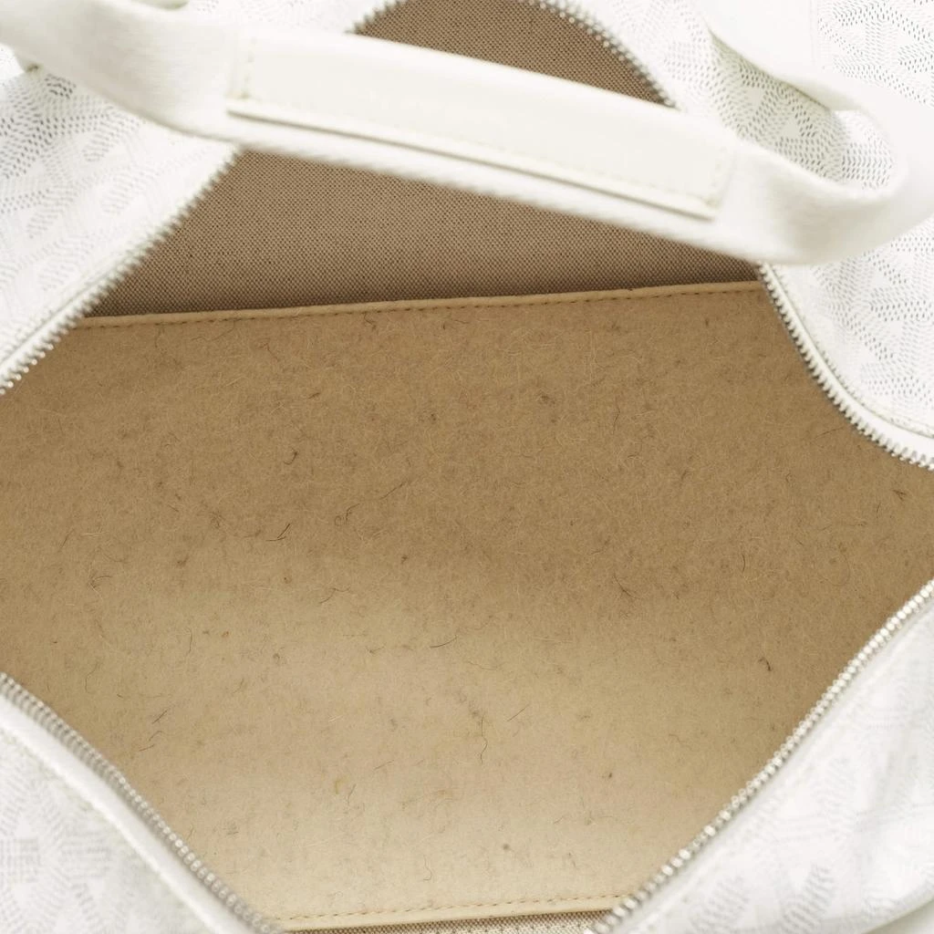 Goyard Goyard White Goyardine Coated Canvas and Mesh Voltigeur Pet Carrier Bag 11