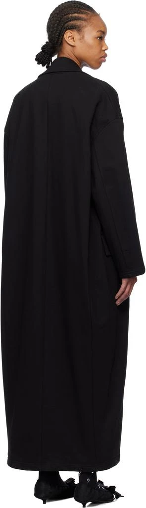 We11done Black Pierced Jersey Coat 3
