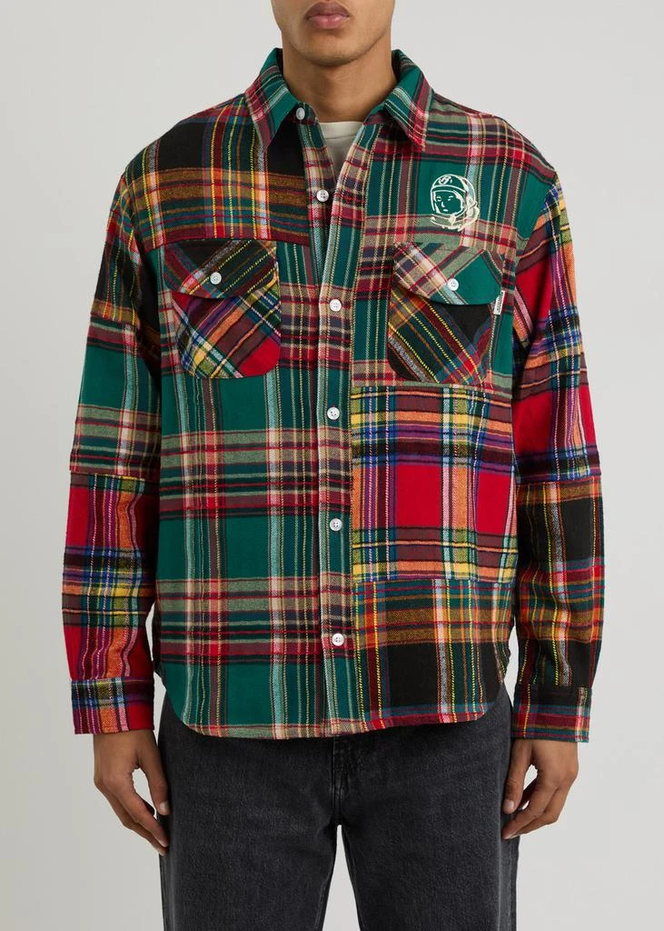 Billionaire Boys Club Plaid logo-embroidered flannel shirt 2