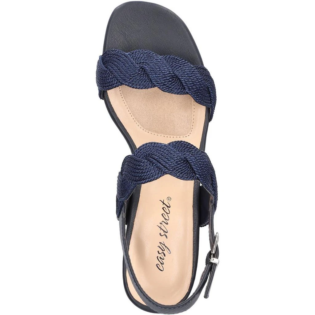 Easy Street Charee Womens Woven Open Toe Heels 2
