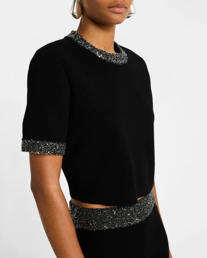 A.L.C. Maeve Embellished Short-Sleeve Top 5