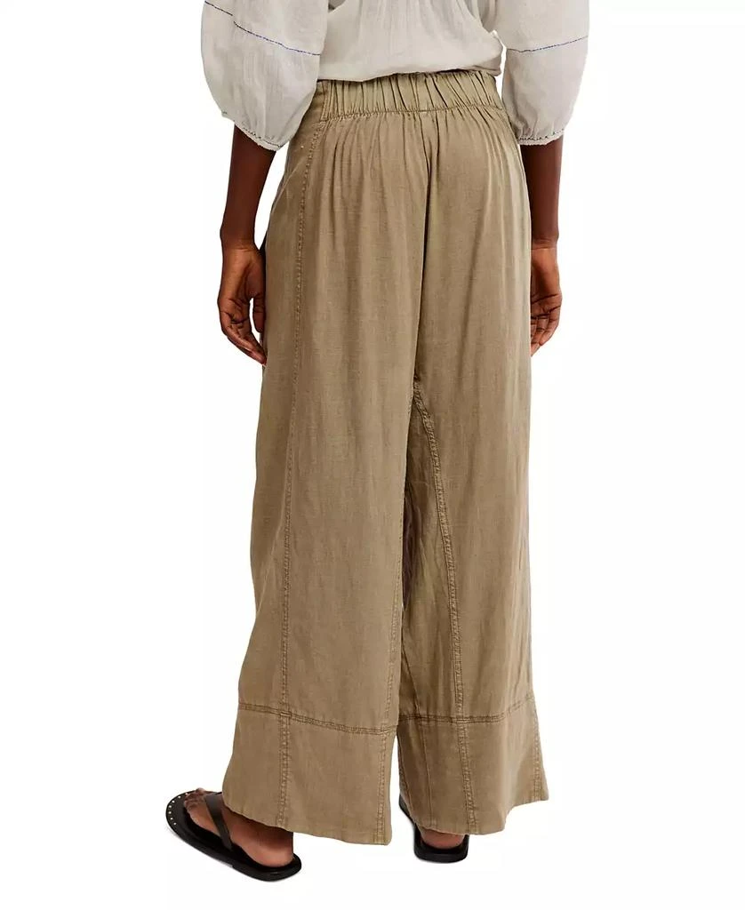 Free People Women's Days End Linen-Blend Pull-On Pants 5