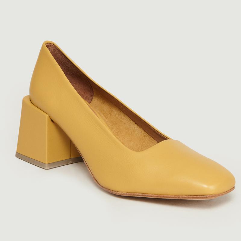 LOQ Villa Leather Heels Mostaza LOQ