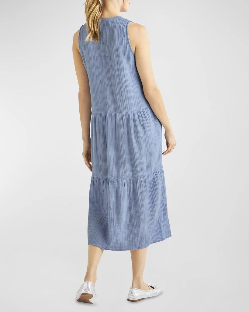 Splendid Sumner Cotton Gauze Sleeveless Midi Dress with Pockets 4