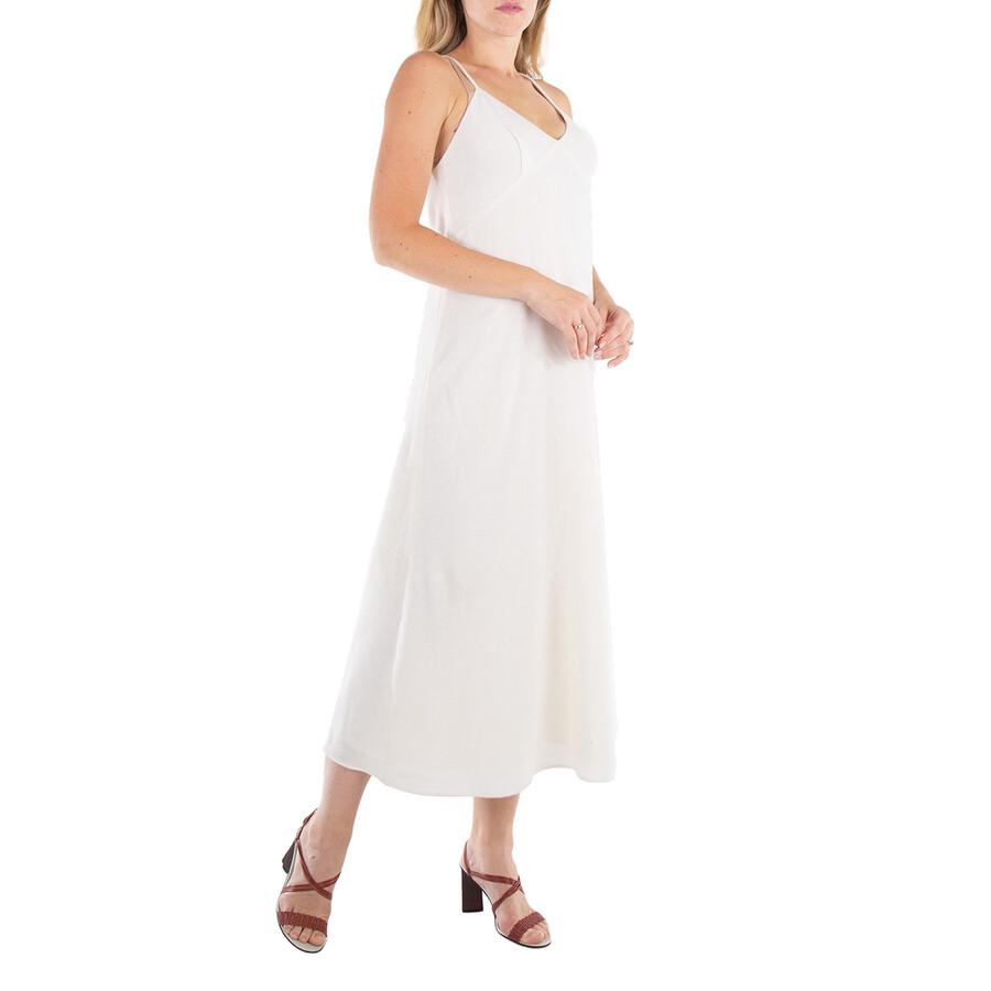 Chloé Ladies Eden White Virgin Wool-Blend Maxi Dress