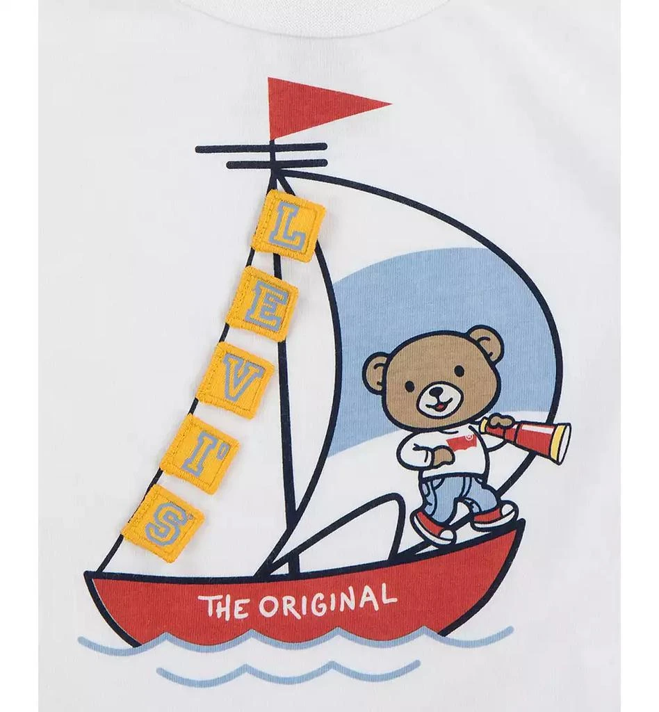 Levi's Levi’s® Baby 2-Pc. Sailing T-Shirt & Denim Shorts Set 3