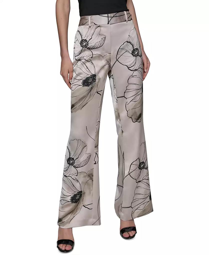 Karl Lagerfeld Paris Women's Printed Satin Pants