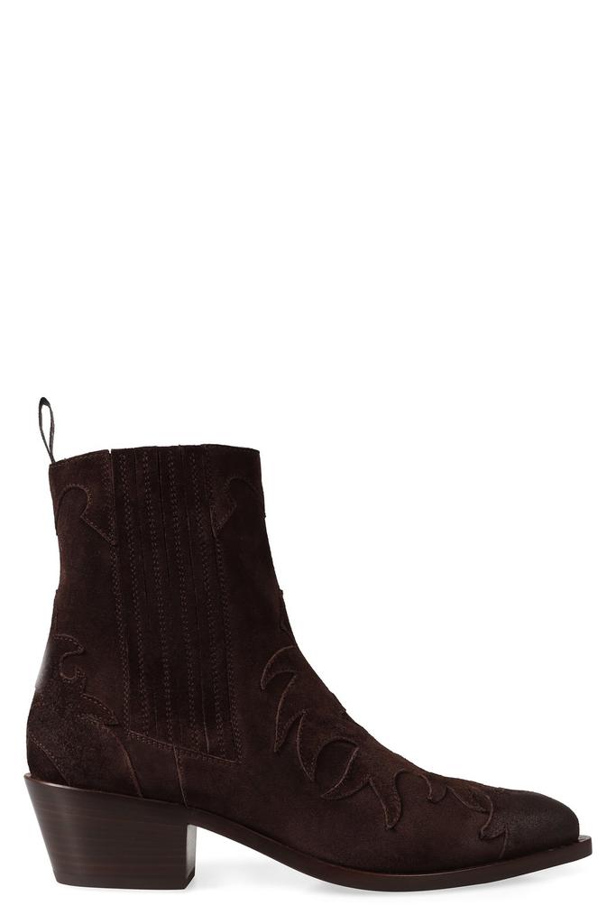 SARTORE Sartore Suede Western Ankle Boots