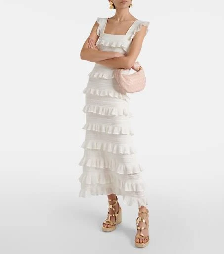 Zimmermann Bay metallic leather espadrille wedges 2