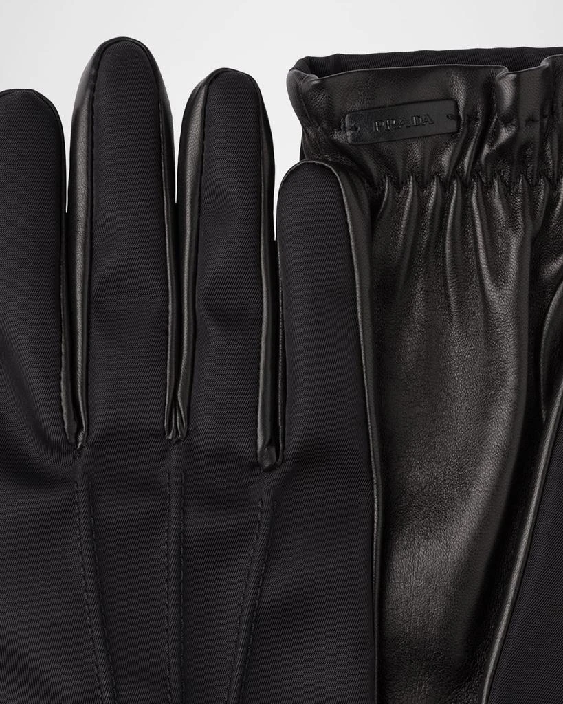 Prada Men
s Re-Nylon and Napa Leather Gloves 2