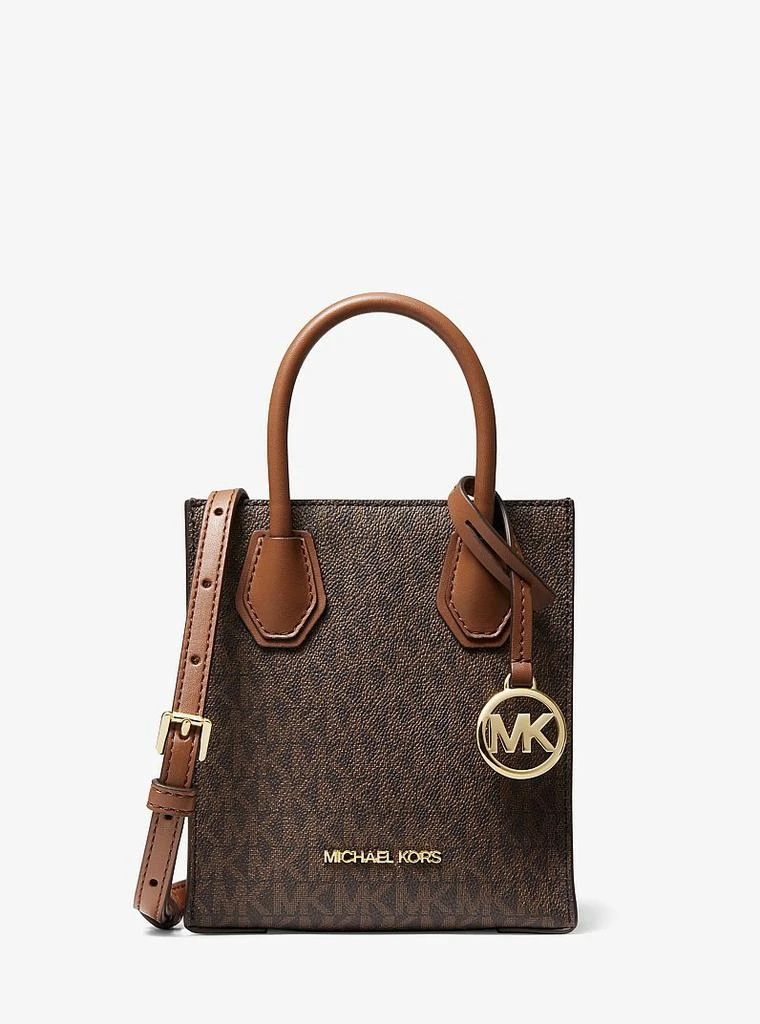 Michael Kors Mercer Extra-Small Logo and Leather Crossbody Bag
