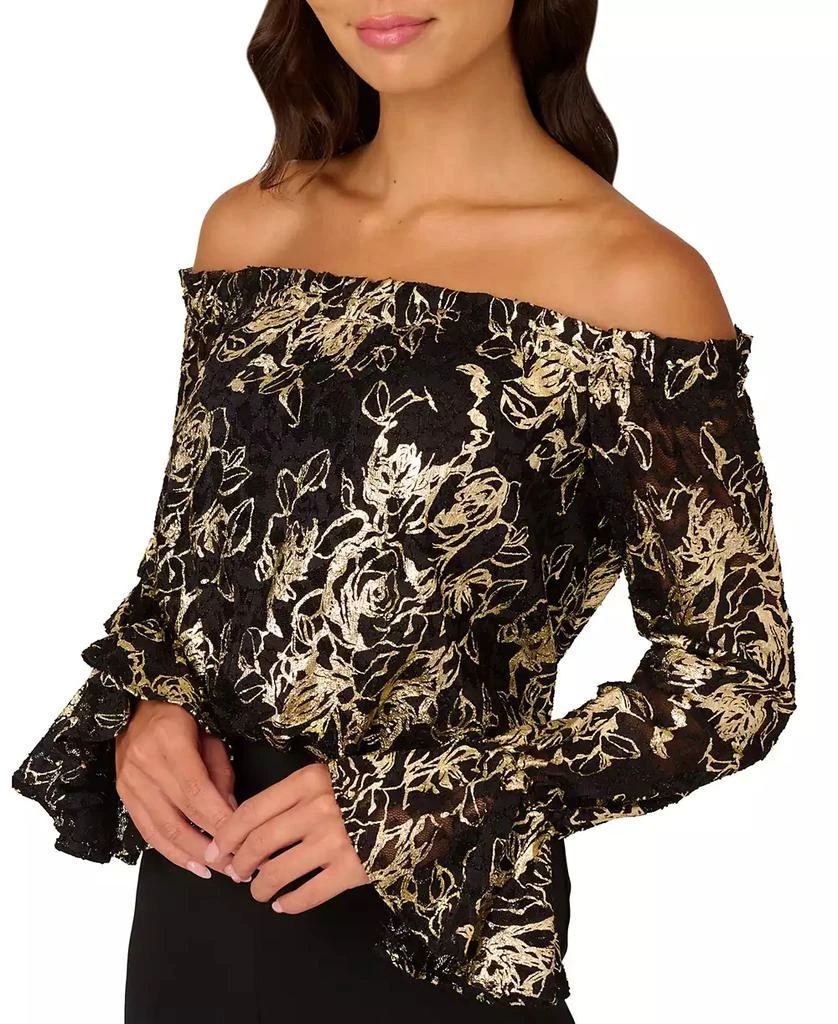 Adrianna Papell Women's Off-The-Shoulder Lace & Crepe Jumpsuit 3