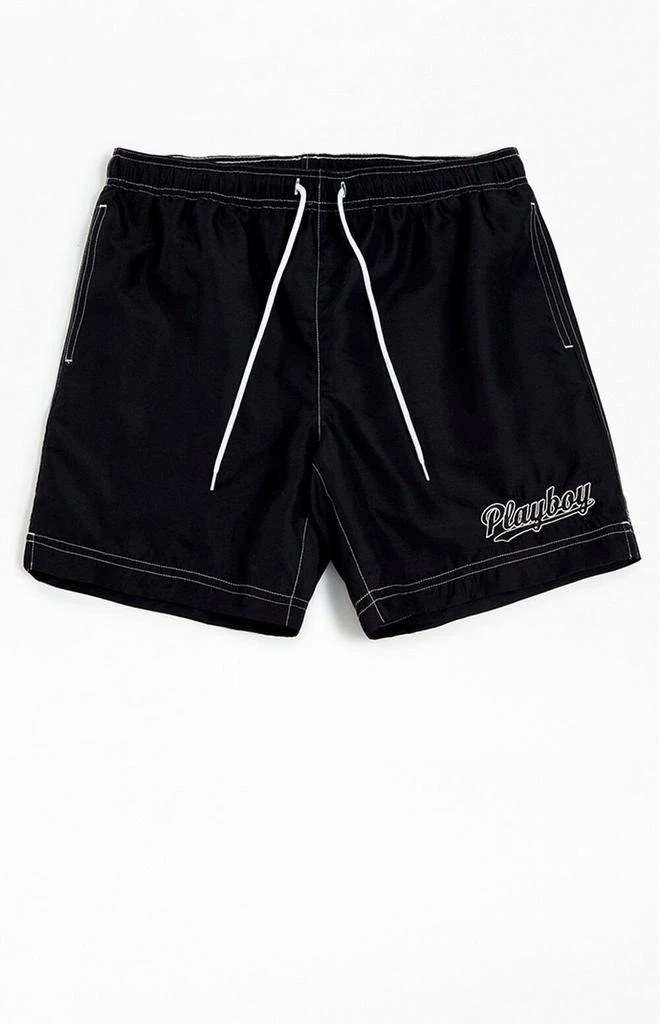 Playboy By PacSun Script 6.5" Swim Trunks 1