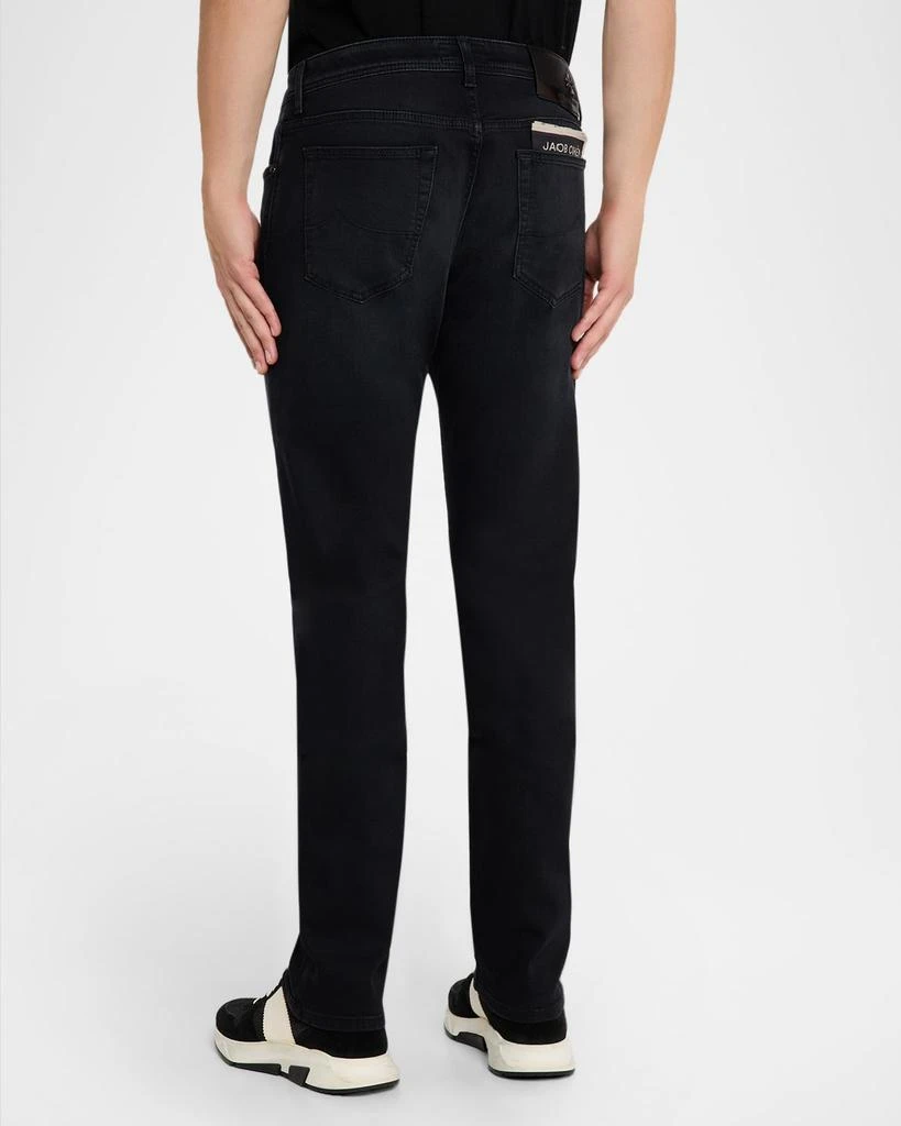JACOB COHEN Men
s Bard Slim Stretch Black Denim Jeans 3