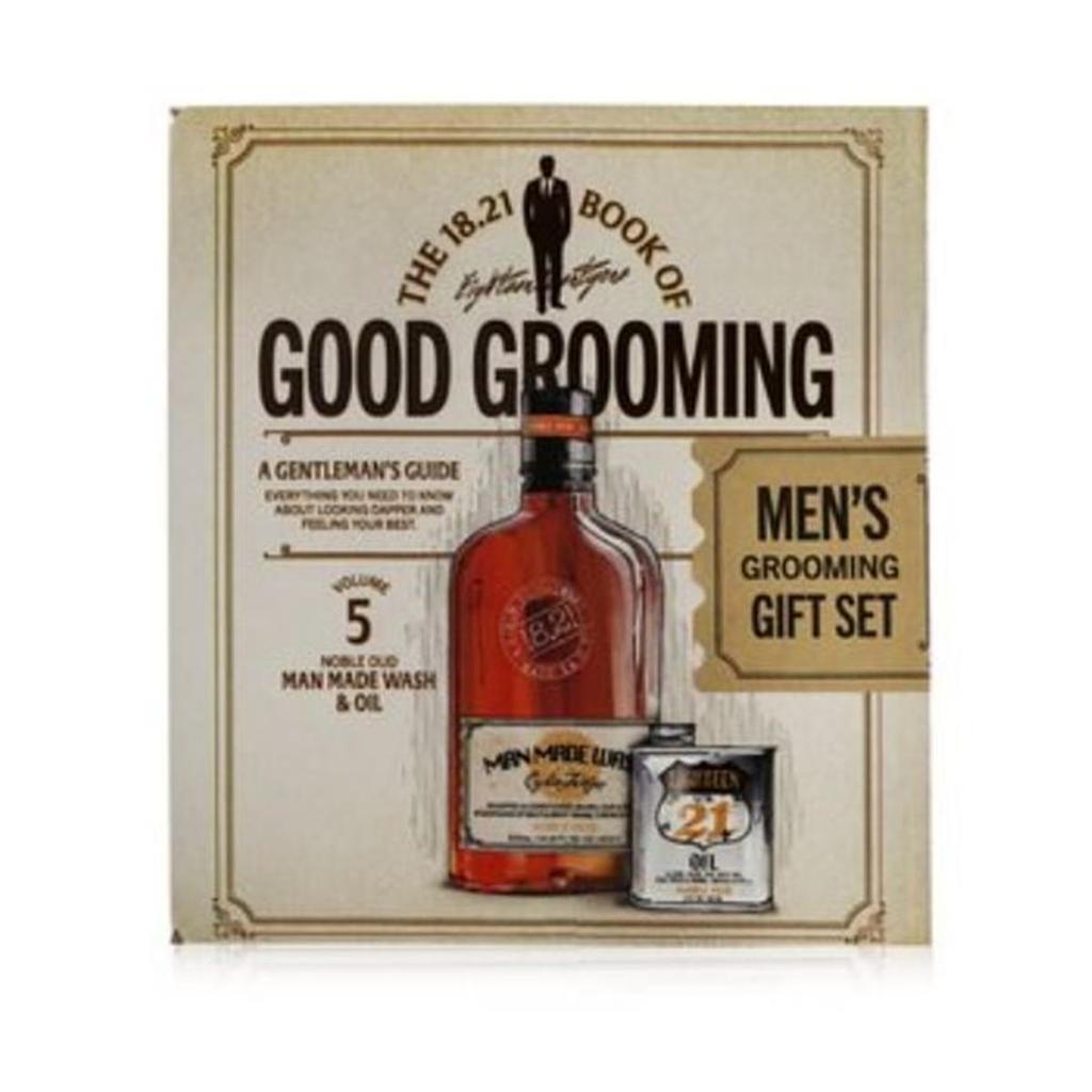 18.21 Man Made Book of Good Grooming Gift Set for Men - Volume 5 - 2 Piece