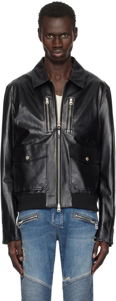 Mackage Black Chance Leather Jacket 1