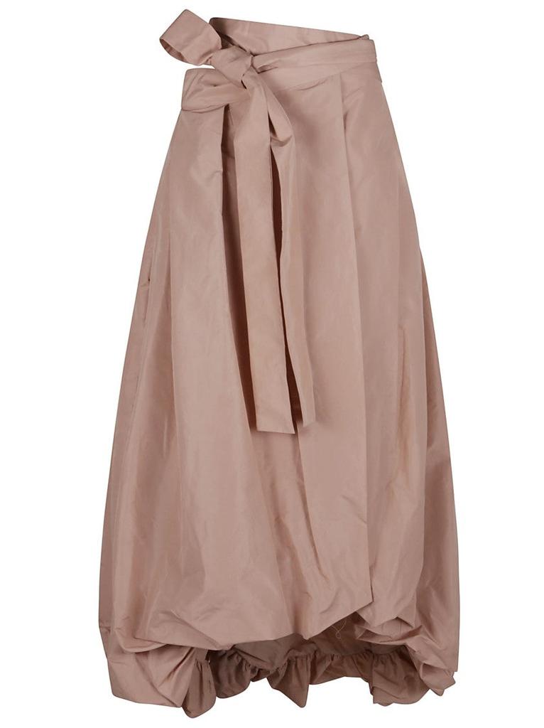 PINKO Powder Pink Taffeta Evening Skirt