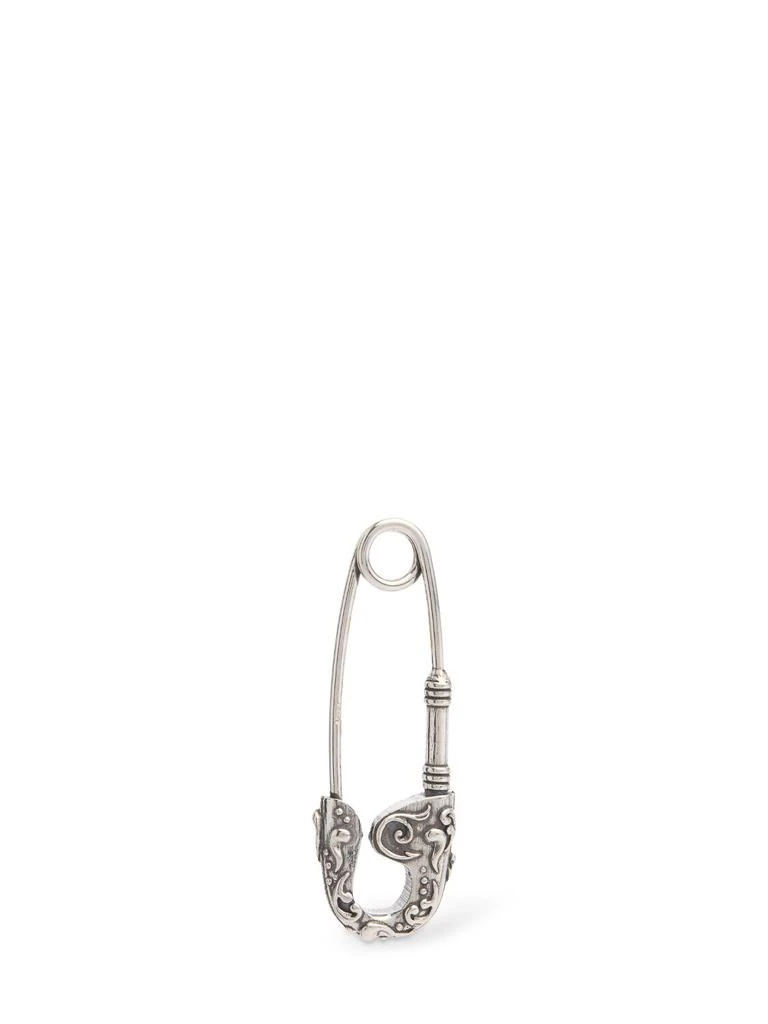 EMANUELE BICOCCHI Large Arabesque Safety Pin Mono Earring 1