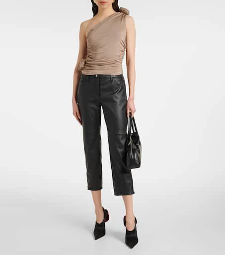 Magda Butrym Low-rise leather capris 2