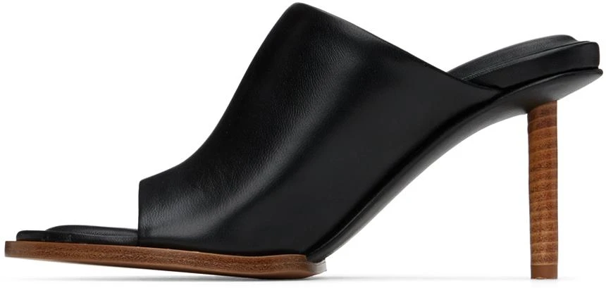 Jacquemus Black Le Raphia 'Les Mules Rond Carré' Mules 3