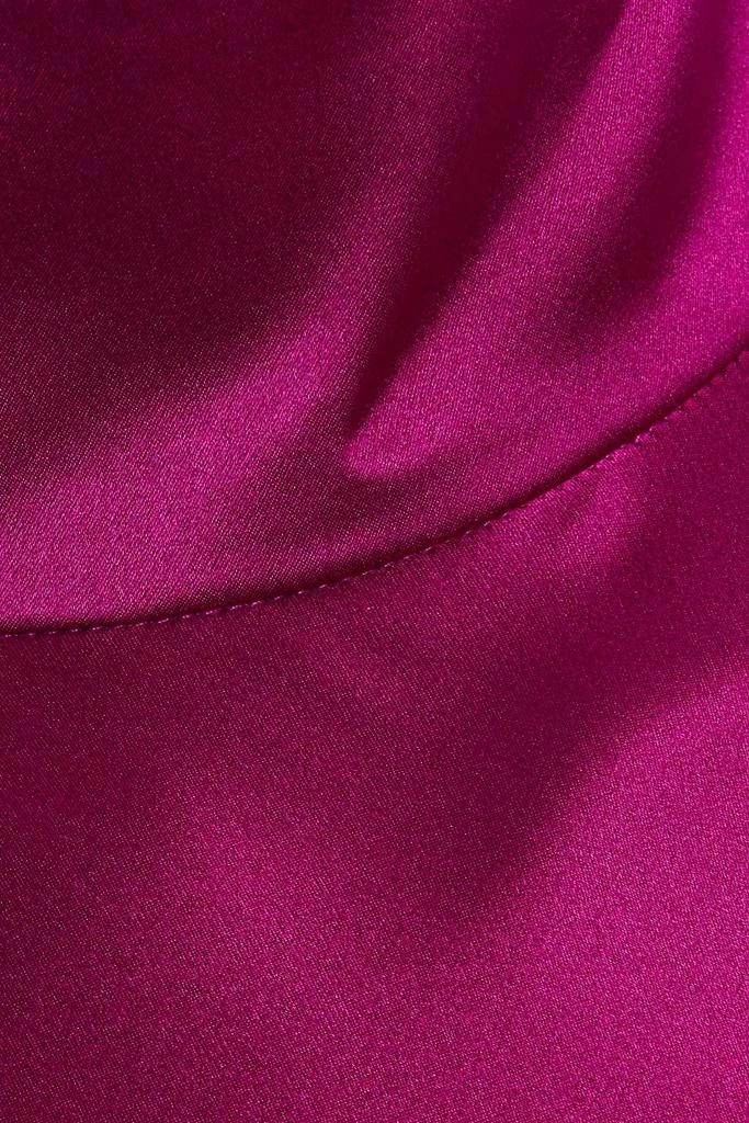Michelle Mason Open-back cutout silk-satin mini dress 4
