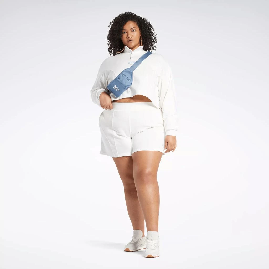 Reebok Women's Reebok Classics Varsity High-Rise Rib Shorts (Plus Size) 2