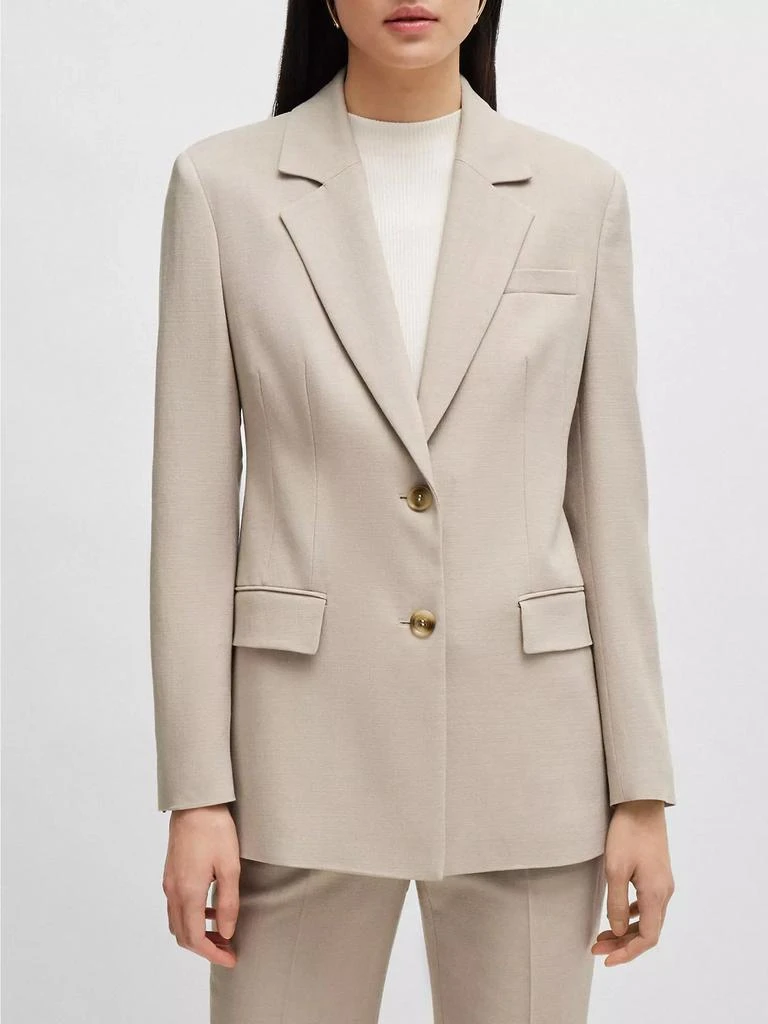 BOSS Single-Breasted Jacket in Stretch Fabric 3