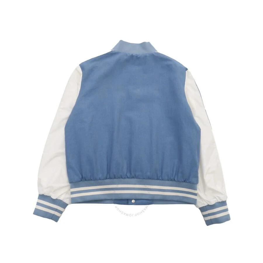 Moncler Boys Button-Up Denim Bomber Jacket 2