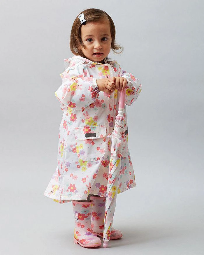 Miki House Girls' Floral Print Raincoat 3