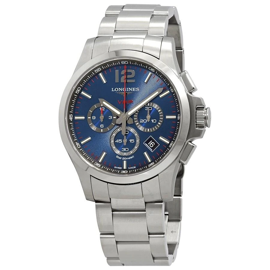Longines Conquest V.H.P. Perpetual Chronograph Quartz Blue Dial Men's Watch L37274966 1