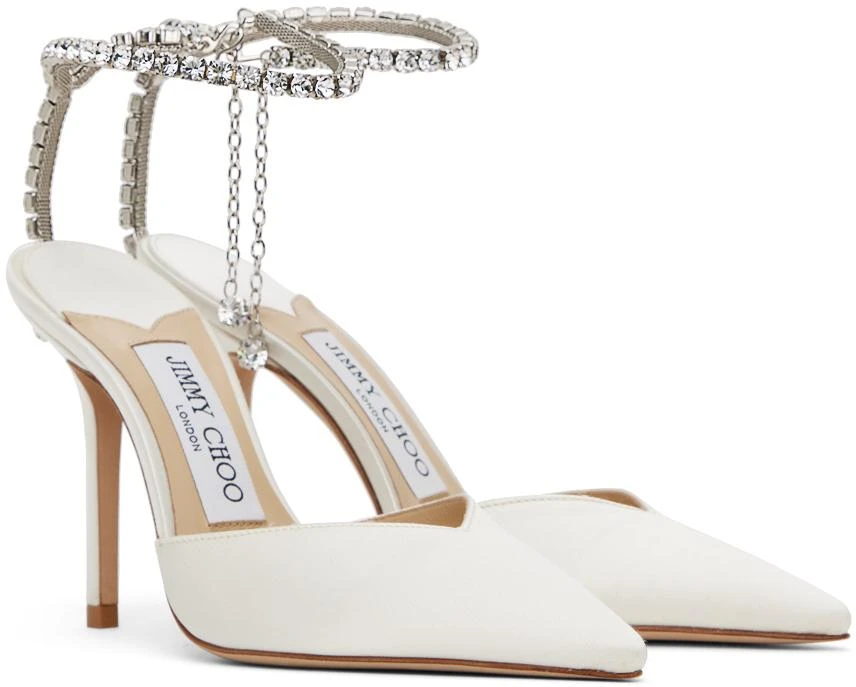 Jimmy Choo Off-White Saeda 100 Heels 4