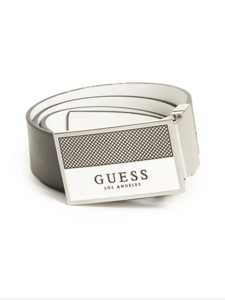 Guess Factory Enamel Logo Plaque Belt 1