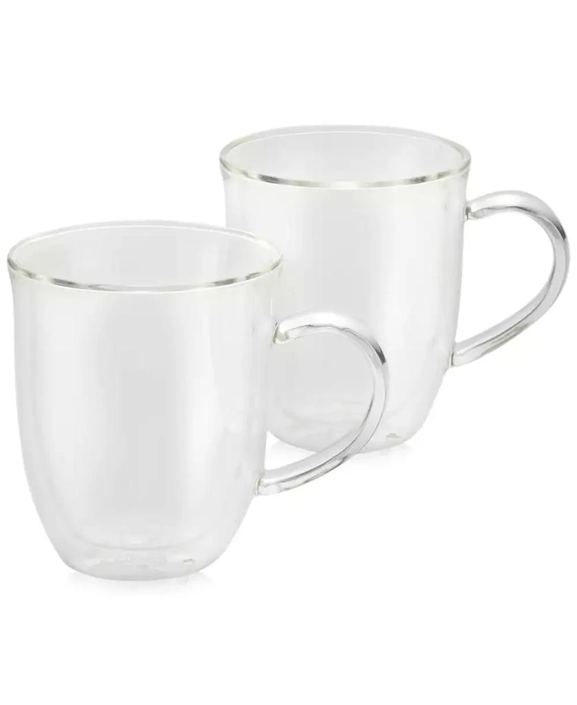 Bonjour 2-Pc. Glass Latte Cup Set