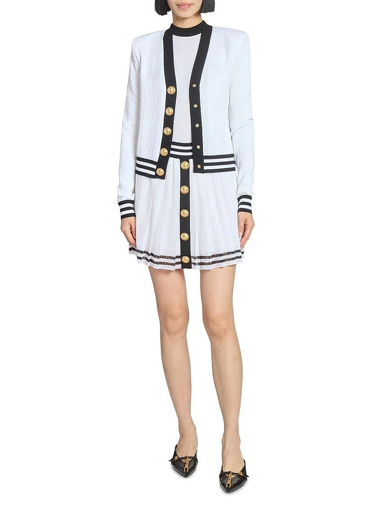 Balmain Logo Knit Cardigan 2