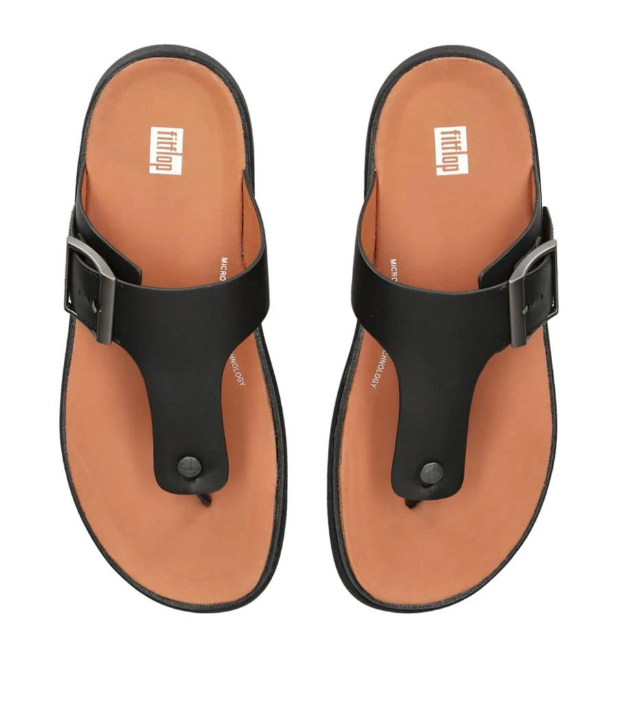 FitFlop Leather Gen-Ff Toe-Post Sandals 4