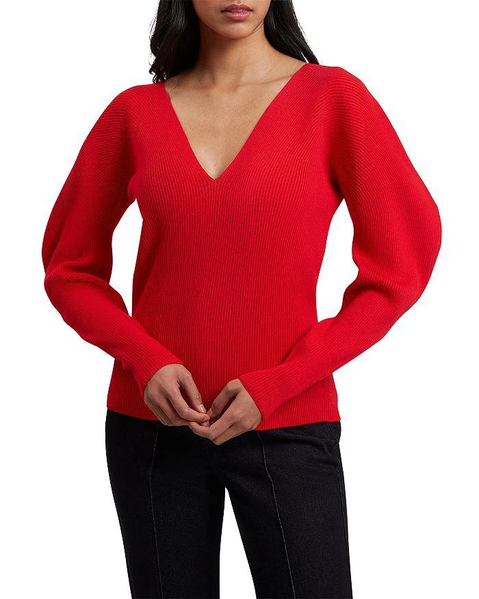 Ted Baker London Amelyaa Ribbed Sculpted Sleeve Sweater 1
