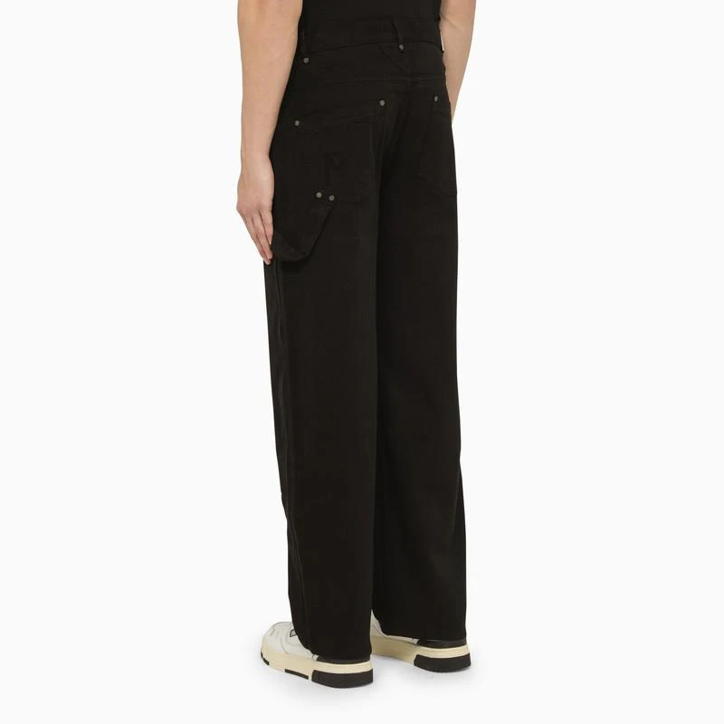 Represent Black stretch cotton trousers 5