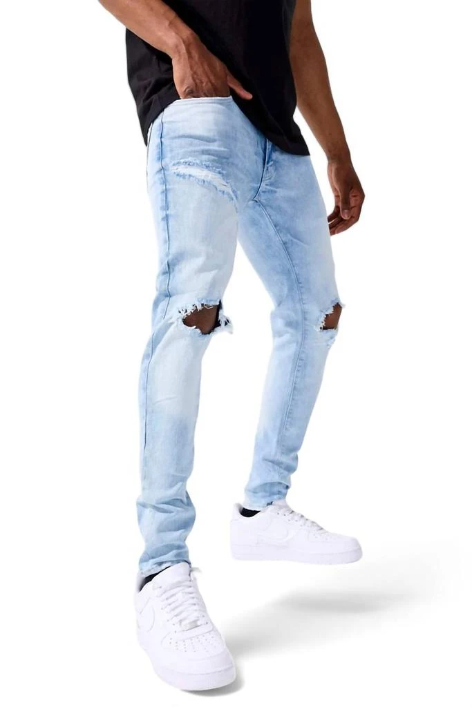 JORDAN CRAIG Men's Ross Angelic Denim Jean In Ice Blue 2