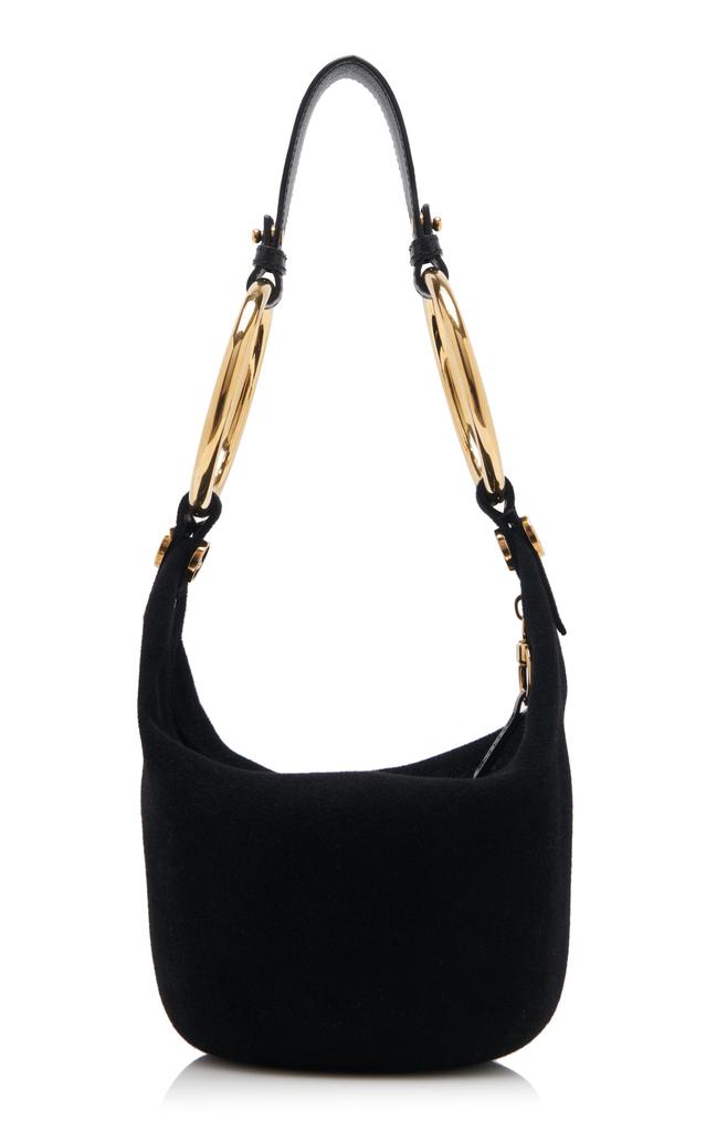 Nothing Written Black Balloon Suede Bag - Tote Bags