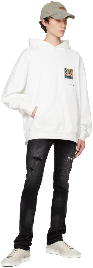 RTA Black Olivier Stacked Jeans 4
