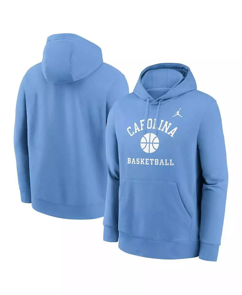 Jordan Men's Carolina Blue North Carolina Tar Heels Basketball Arch Pullover Hoodie 1