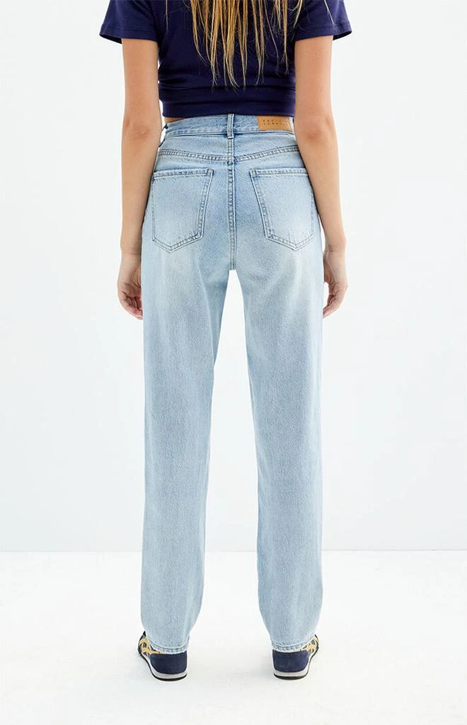 PacSun Light Indigo Ripped Dad Jeans 4