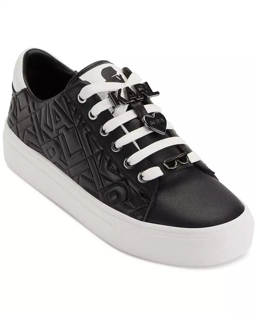 Karl Lagerfeld Paris Cate Karl Box Lace-Up Low-Top Sneakers 1